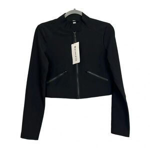 Athleta Lunar‎ Moto Black Jacket Size 2
